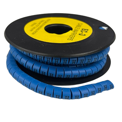 Grippes (H) Cable Marker 5.0mm to 7.2mm (350pcs) Blue    EC-3B(H)