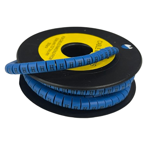 Grippes (H) Cable Marker 5.0mm to 7.2mm (350pcs) Blue    EC-3B(H)