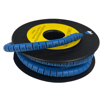 Grippes (H) Cable Marker 5.0mm to 7.2mm (350pcs) Blue    EC-3B(H)