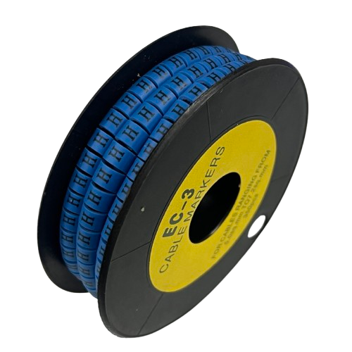 Grippes (H) Cable Marker 5.0mm to 7.2mm (350pcs) Blue    EC-3B(H)