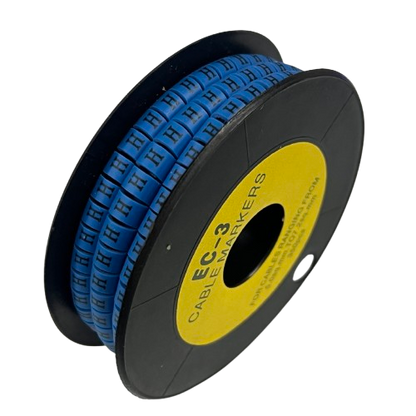 Grippes (H) Cable Marker 5.0mm to 7.2mm (350pcs) Blue    EC-3B(H)