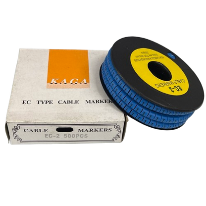 Grippes (I) Cable Marker 3.6mm to 5.2mm Color Blue 1roll 500pcs EC-2B
