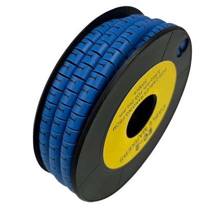 Grippes (I) Cable Marker 3.6mm to 5.2mm Color Blue 1roll 500pcs EC-2B