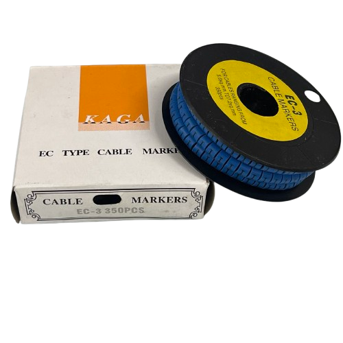 Grippes (I) Cable Marker 5.0mm to 7.2mm (350pcs) Blue    EC-3B(I)