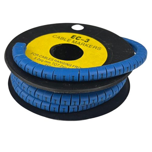 Grippes (I) Cable Marker 5.0mm to 7.2mm (350pcs) Blue    EC-3B(I)