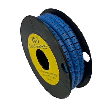 Grippes (I) Cable Marker 5.0mm to 7.2mm (350pcs) Blue    EC-3B(I)