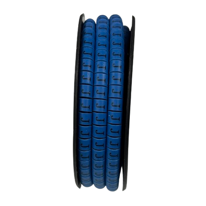 Grippes (J) Cable Marker 3.6mm to 5.2mm Color Blue 1roll 500pcs EC-2B