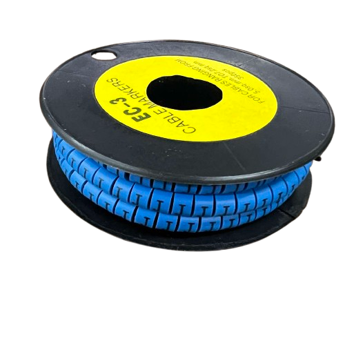 Grippes (J) Cable Marker 5.0mm to 7.2mm (350pcs) Blue