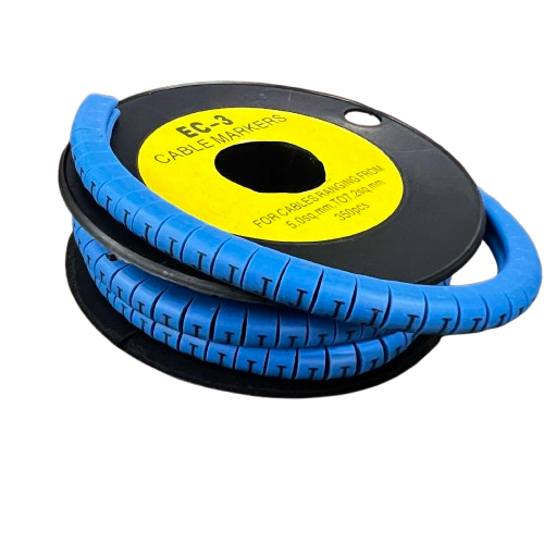 Grippes (J) Cable Marker 5.0mm to 7.2mm (350pcs) Blue