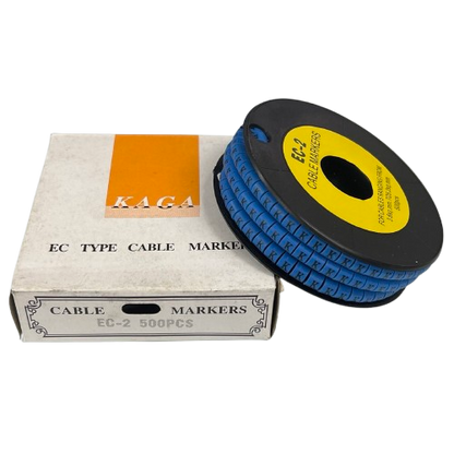 Grippes (K) Cable Marker 3.6mm to 5.2mm Color Blue 1roll 500pcs EC-2B