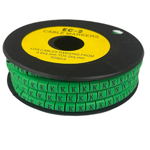 Grippes (K) Cable Marker 3.6mm to 5.2mm 500pcs EC-2G