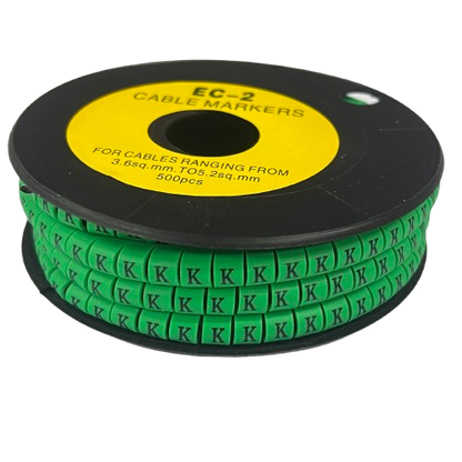 Grippes (K) Cable Marker 3.6mm to 5.2mm 500pcs EC-2G