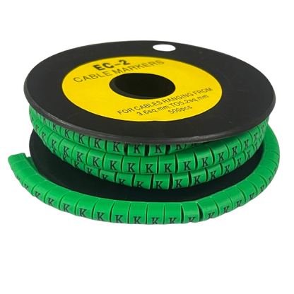 Grippes (K) Cable Marker 3.6mm to 5.2mm 500pcs EC-2G