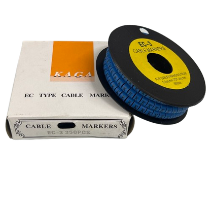 Grippes (K) Cable Marker 5.0mm to 7.2mm (350pcs) Blue    EC-3B(K)