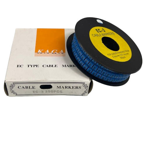 Grippes (K) Cable Marker 5.0mm to 7.2mm (350pcs) Blue    EC-3B(K)