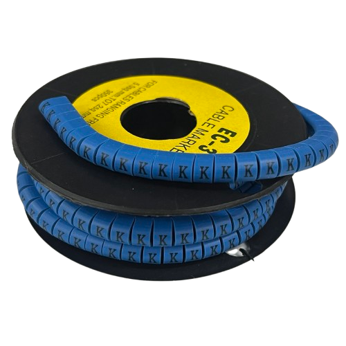 Grippes (K) Cable Marker 5.0mm to 7.2mm (350pcs) Blue    EC-3B(K)