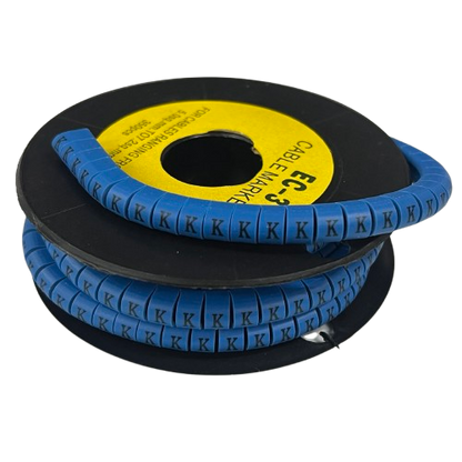 Grippes (K) Cable Marker 5.0mm to 7.2mm (350pcs) Blue    EC-3B(K)