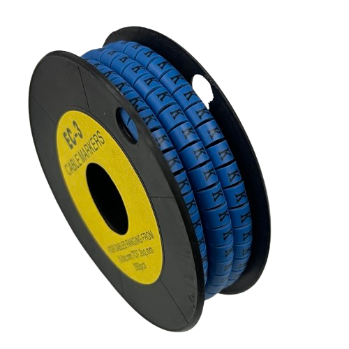 Grippes (K) Cable Marker 5.0mm to 7.2mm (350pcs) Blue    EC-3B(K)