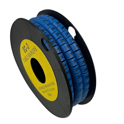 Grippes (K) Cable Marker 5.0mm to 7.2mm (350pcs) Blue    EC-3B(K)