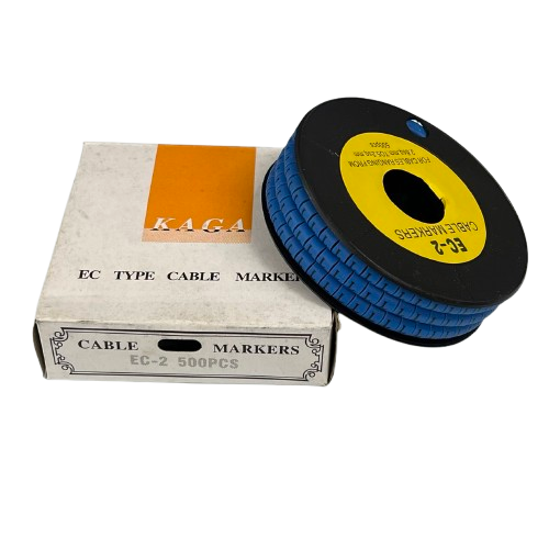 Grippes (L) Cable Marker 3.6mm to 5.2mm Color Blue 1roll 500pcs EC-2B