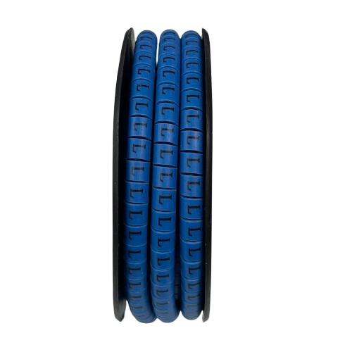 Grippes (L) Cable Marker 3.6mm to 5.2mm Color Blue 1roll 500pcs EC-2B