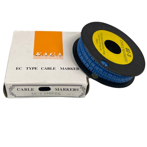 Grippes (L) Cable Marker 5.0mm to 7.2mm (350pcs) Blue     EC-3B(L)