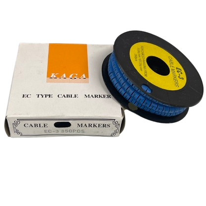 Grippes (L) Cable Marker 5.0mm to 7.2mm (350pcs) Blue     EC-3B(L)