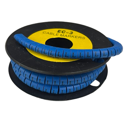 Grippes (L) Cable Marker 5.0mm to 7.2mm (350pcs) Blue     EC-3B(L)