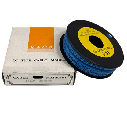 Grippes (M) Cable Marker 3.6mm to 5.2mm Color Blue 1roll 500pcs EC-2B
