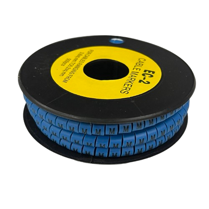 Grippes (M) Cable Marker 3.6mm to 5.2mm Color Blue 1roll 500pcs EC-2B