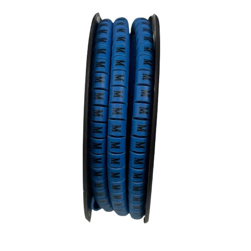 Grippes (M) Cable Marker 3.6mm to 5.2mm Color Blue 1roll 500pcs EC-2B