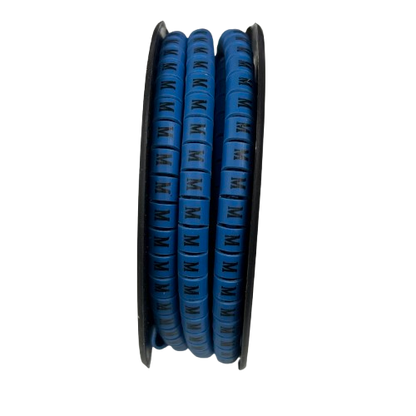 Grippes (M) Cable Marker 3.6mm to 5.2mm Color Blue 1roll 500pcs EC-2B