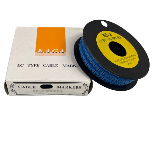 Grippes (M) Cable Marker 5.0mm to 7.2mm (350pcs) Blue    EC-3B(M)