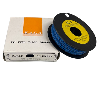 Grippes (M) Cable Marker 5.0mm to 7.2mm (350pcs) Blue    EC-3B(M)
