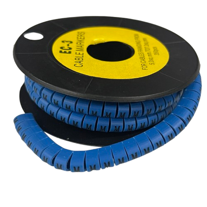 Grippes (M) Cable Marker 5.0mm to 7.2mm (350pcs) Blue    EC-3B(M)
