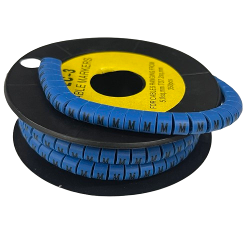 Grippes (M) Cable Marker 5.0mm to 7.2mm (350pcs) Blue    EC-3B(M)