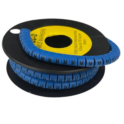 Grippes (M) Cable Marker 5.0mm to 7.2mm (350pcs) Blue    EC-3B(M)