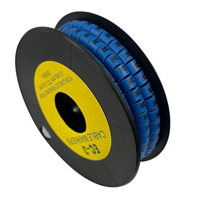 Grippes (M) Cable Marker 5.0mm to 7.2mm (350pcs) Blue    EC-3B(M)