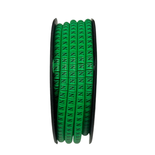 Cable (N) Marker EC-1 Green 2.6mm to 4.2mm 1000pcs 1 Roll  EC-1G(N)  Wire Tagging