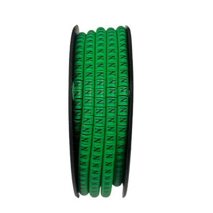Cable (N) Marker EC-1 Green 2.6mm to 4.2mm 1000pcs 1 Roll  EC-1G(N)  Wire Tagging