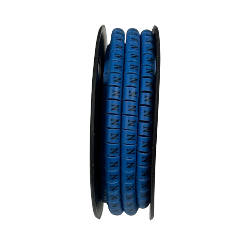 Grippes (N) Cable Marker 3.6mm to 5.2mm Color Blue 1roll 500pcs EC-2B