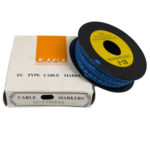 Grippes (N) Cable Marker 5.0mm to 7.2mm (350pcs) Blue    EC-3B(N)