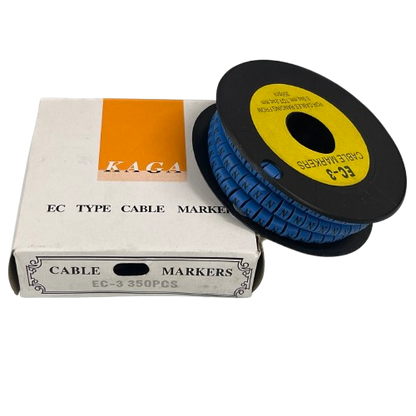 Grippes (N) Cable Marker 5.0mm to 7.2mm (350pcs) Blue    EC-3B(N)