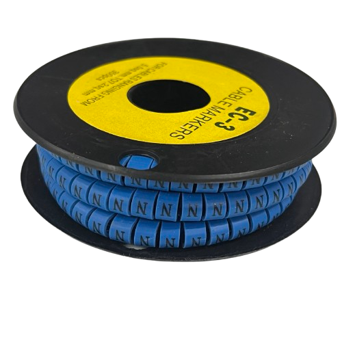 Grippes (N) Cable Marker 5.0mm to 7.2mm (350pcs) Blue    EC-3B(N)