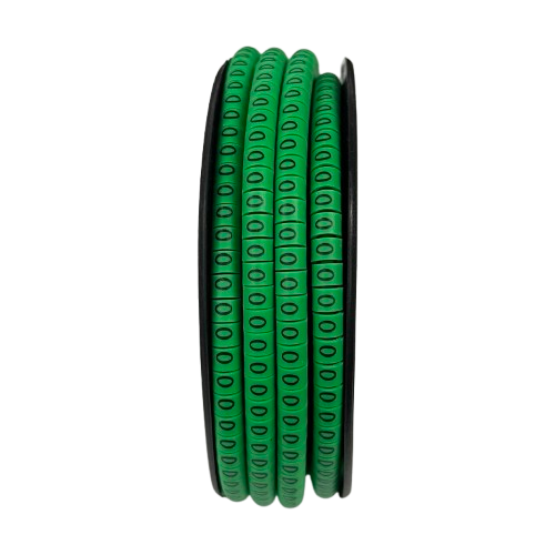 Cable (O) Marker EC-1 Green 2.6mm to 4.2mm 1000pcs 1 Roll   EC-1G(O)  Wire Tagging