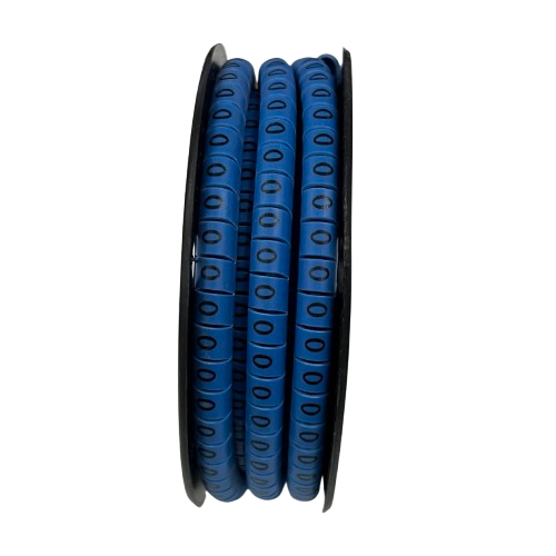 Grippes (O) Cable Marker 3.6mm to 5.2mm Color Blue 1roll 500pcs EC-2B