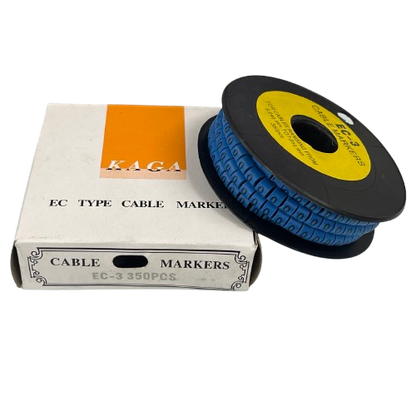 Grippes (O) Cable Marker 5.0mm to 7.2mm (350pcs) Blue   EC-3B(O)