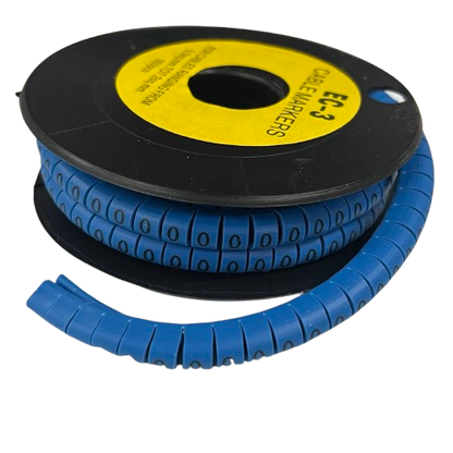 Grippes (O) Cable Marker 5.0mm to 7.2mm (350pcs) Blue   EC-3B(O)