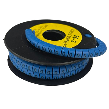 Grippes (O) Cable Marker 5.0mm to 7.2mm (350pcs) Blue   EC-3B(O)