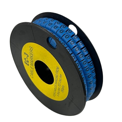 Grippes (O) Cable Marker 5.0mm to 7.2mm (350pcs) Blue   EC-3B(O)